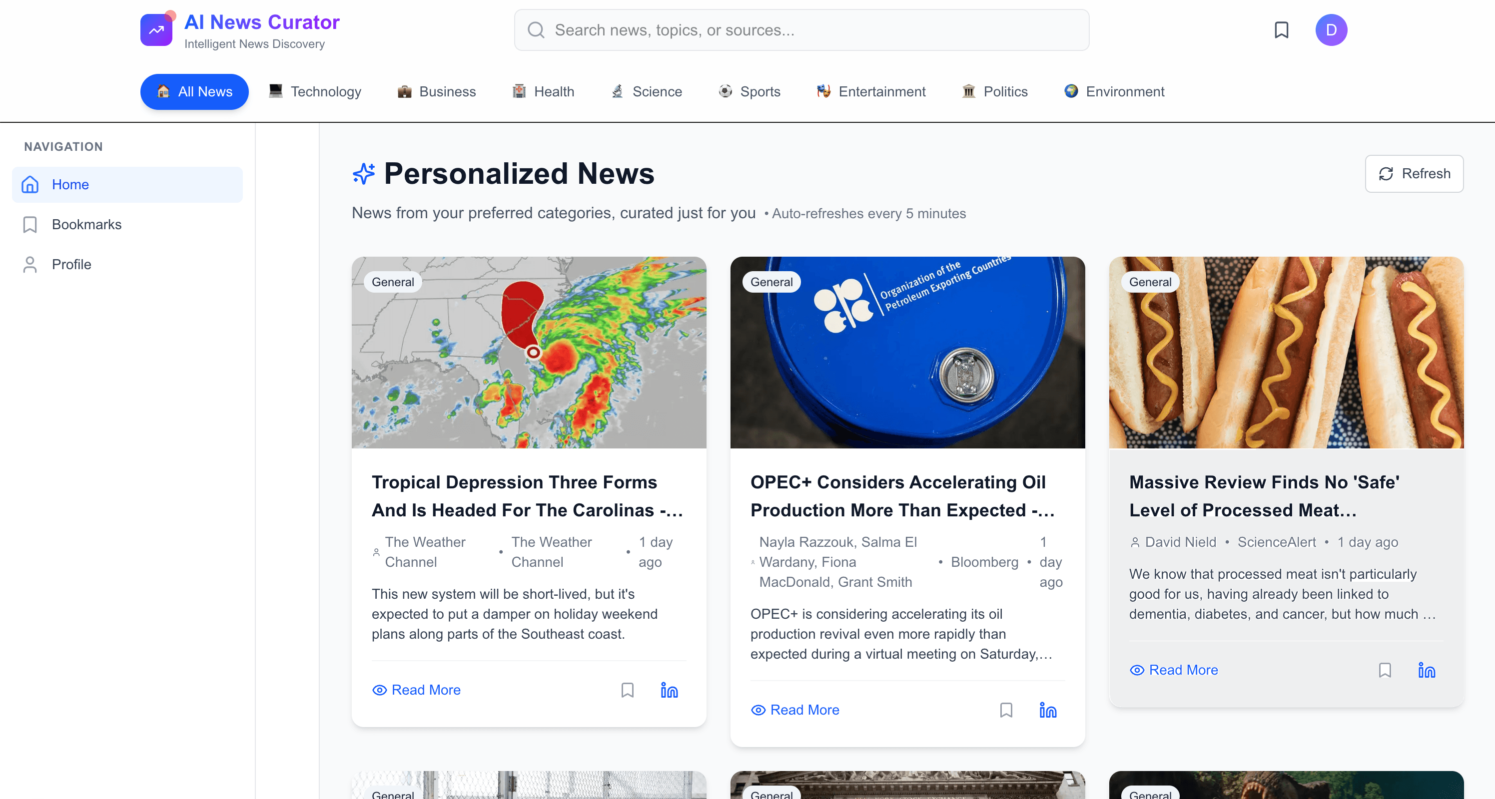 AI News Curator